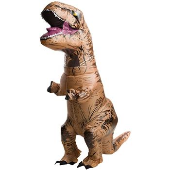 1. Rubie's Adult Official Jurassic World Inflatable Dinosaur Costume
