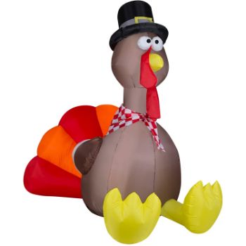 7. Gemmy Turkey 6 Foot Lighted Airblown Inflatable