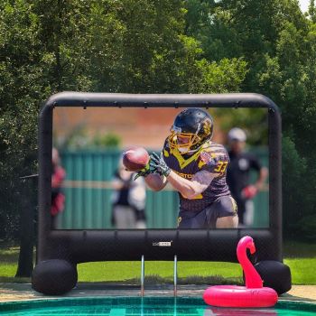 3. VIVOHOME 14 Feet Indoor and Outdoor Inflatable Blow up Mega Movie Projector Screen