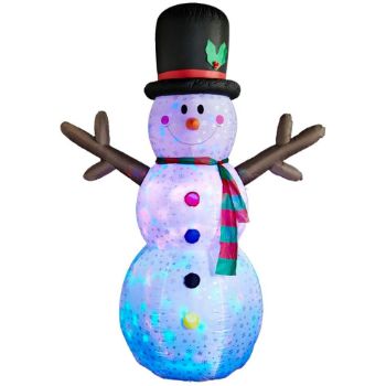 6. SUPERJARE 8 FT Christmas Inflatable Snowman