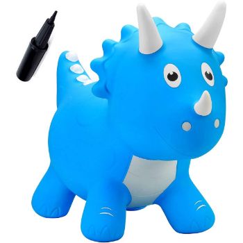8. EVERICH TOY Dinosuar Bouncy Horse-Hopping Bouncy Animals