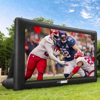 8. VIVOHOME 20ft Indoor and Outdoor Inflatable Blow up Mega Movie Projector Screen