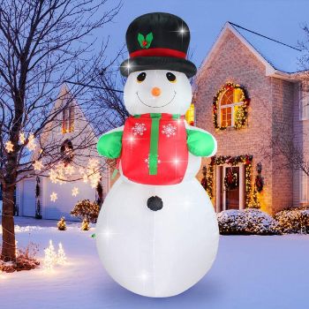 5. ShinyDec Christmas Inflatable 8 Foot Xmas Snowman
