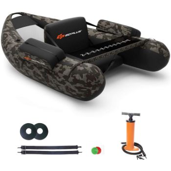 10. Goplus Inflatable Fishing Float Tube