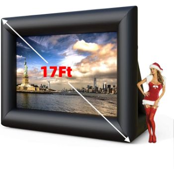 5. SUNCOO 17ft Inflatable Outdoor Movie Projector Screen