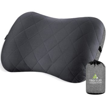 2. Hikenture Camping Pillow with Removable Cover