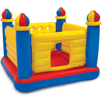 3. Intex Jump O Lene Castle Inflatable Bouncer, for Ages 3-6